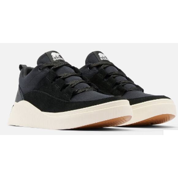 NEW - Sorel Out N About IV Low Sneaker, Women 5, Black/White - Picture 4 of 5